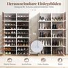 Schuhregal 10-stöckiger Schuhschrank mit herausnehmbaren Regalen stapelbare Schuhboxen für 40 Paar Schuhe Bild 5