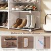 Schuhregal 10-stöckiger Schuhschrank mit herausnehmbaren Regalen stapelbare Schuhboxen für 40 Paar Schuhe Bild 3