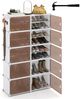 Schuhregal 10-stöckiger Schuhschrank mit herausnehmbaren Regalen stapelbare Schuhboxen für 40 Paar Schuhe Bild 1