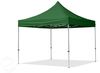 3x3 m Faltpavillon, ECONOMY Alu 32mm, Seitenteile mit Panoramafenster, dunkelgrün Bild 2