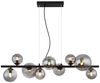 LED Hängeleuchte, Glas Kugel Spots, schwarz, L 86 cm Bild 5