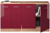Küchenschrank für Dachschrägen R-Line Rot Hochglanz 140 cm 2er Set Schrankkorpuss 60 cm Tiefe Vicco Bild 5