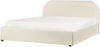 Bett mit Stauraum QUILLIEN 160 x 200 cm Bouclé Helles Beige Bild 5