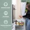Teleskopschubladen 2er Set - für 45 cm Schrank mit Einlegeboden, aus Metall, (Cremeweiß) Bild 3