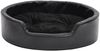vidaXL Hundebett Schwarz 69x59x19 cm Plüsch und Kunstleder 171261 Bild 3