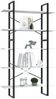 vidaXL Bücherregal 5 Fächer Weiß 100x30x175 cm Holzwerkstoff 3081998 Bild 3