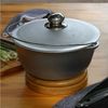BIG-PAN Schmortopf 6L Kasan Aluminium aus Aluguss mit Bügel Deckel, Aluminium Bild 4