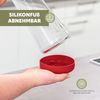 Glaskaraffe CAROLA mit Silikonfuß - zerlegbarer Deckel - 1 Liter, rot Bild 5