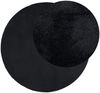 vidaXL Teppich OVIEDO Kurzflor Schwarz Ø 200 cm 375569 Bild 3