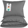 Carpe Sonno Bettwäsche Mikrofaser Bettwäsche 135x200 155x220 200x200 Einfarbig Atmungsaktiv, Mikrofaser, 2 teilig, Uni Bettbezug 135x200 Grau - Super soft & Oeko-Tex Zertifiziert Bild 2