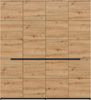 Kleiderschrank Sova 4-türig – Moderner Schrank in Eiche-Optik & Schwarz mit Stauraum Bild 5
