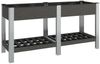 vidaXL Garten-Hochbeet mit Ablage Grau 150x50x75 cm WPC 362571 Bild 2