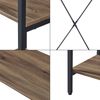 Garderobenständer Hvidovre 170x100x35 cm Schwarz/Holzfarben [en. casa] Bild 4