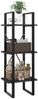vidaXL Bücherregal 3 Fächer Grau 40x30x105 cm Holzwerkstoff 806489 Bild 5