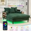 Odikalo Schlafsofa Chaiselongue Loungesofa Polstersofa Freizeitsofa USB Velvet Mehrfarbig Bild 3
