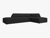 Micadoni Ecksofa Ruby 4-Sitzer Rechts Strukturierter Stoff Ottawa Schwarz Bild 2