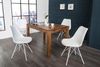 4er Set Design-Klassiker Stuhl NORWAY weiss-weiss Retro Bild 2