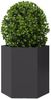vidaXL Pflanzkübel Schwarz Sechseckig 46x40x45 Stahl 851108 Bild 3