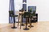 Barhocker >Sylvia< (2er-Set) in olivgrün, Polyester, Stahl - 41,5x115x52 (BxHxT) Bild 3