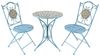 HTI-Living Garten-Essgruppe Sitzgruppe Metall Bistro Set mit Motiv Tunis für Balkon und Terrasse, (Set, 3-tlg, 1 Tisch 2 Stühle), Sitzgruppe Essgruppe Balkonset Bild 2