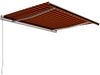 vidaXL Einziehbare Markise Handbetrieben 450 x 300 cm Orange und Braun 3051219 Bild 3