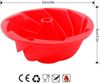 FELIXLEO Backform Gugelhupfform Silikon 9Zoll Rose Rot Für Kuchen Brot Backen, (1-tlg) Bild 3
