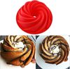 FELIXLEO Backform Gugelhupfform Silikon 9Zoll Rose Rot Für Kuchen Brot Backen, (1-tlg) Bild 4