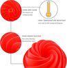 FELIXLEO Backform Gugelhupfform Silikon 9Zoll Rose Rot Für Kuchen Brot Backen, (1-tlg) Bild 2