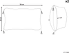 Kissen 2er Set Geometrisches Muster LIRIOPE 30 x 50 cm Schwarz-Weiß Bild 2