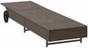 vidaXL Sonnenliege mit Rollen und Auflage Braun Poly Rattan 4104034 Bild 5