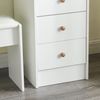 Schminktisch mit LED Licht, Hocker, Spiegel, 6 Schubladen, Einstellbare Bild 5