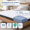 ARENSBERGER SARA Gelschaum Matratze 140x200 cm – 16 cm NANOCELL® Gel-Schaum – H3 Härtegrad – Atmungsaktiv – Abnehmbarer Bezug 240g/m² Bild 2