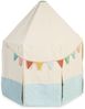 Pinolino 'Pavillon Yuma' Zelt, Baumwolle / Polyester, Blau / Beige, 124 x 124 x 142 cm Bild 2