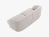 Micadoni 2-Sitzer Sofa Miley | Beinfarbe Black Plastic, Hellgrau, Chenille Bild 3