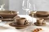 Ritzenhoff & Breker Sahara Kaffeetasse mit Untertasse 6er Set - Dunkelbraun Bild 4