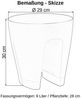 Engelland Blumentopf Geländertopf mit Wasserauffangschalen (Vorteils-Set, 1 St, Fassungsvermögen 9 Liter je Topf), UV-beständig, wetterfest, frostbeständig, ideal für Geländer/Zäune Bild 3