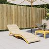 vidaXL Sonnenliegen-Auflage, Oxford-Gewebe beige, 200 x 70 x 3 cm Bild 2