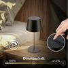 Briloner Leuchten LED Tischleuchte Tischlampe kabellos Akku Touch Dimmbar USB-C, LED wechselbar, 2700K, 9,5x20,5 cm, Indoor/Outdoor, Balkon, Terrasse, Wohnzimmer Bild 4