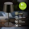 Briloner Leuchten LED Tischleuchte Tischlampe kabellos Akku Touch Dimmbar USB-C, LED wechselbar, 2700K, 9,5x20,5 cm, Indoor/Outdoor, Balkon, Terrasse, Wohnzimmer Bild 3