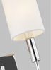 Wandlampe, Stahl Nickel, H 35,9 cm Bild 2
