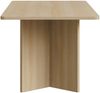 Selsey 'Qubeo" Esstisch, rechteckig mit abgerundeten Kanten und Wangengestell, Holzoptik Eiche, 204x90x75 cm Bild 5
