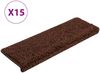 vidaXL Stufenmatten 15 Stk. 65x21x4 cm Braun Rechteckiger Rand 134578 Bild 2
