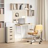 vidaXL Schreibtischplatte Unbehandelt 80x50x2,5 cm Massivholz Eiche 4009007 Bild 3