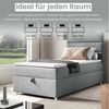 Best for Home Boxspringbett mit Bettkasten Trinity K-4 SINGLE Bonell-Matratze inkl. Topper H3 (Einzelbett, Polsterbett mit gepolstertes Kopfteil, Jugendbett, Kinderbett versch. Größen, 70x200 80x200 90x200 100x200 cm), verschiedene Liefermöglichkeiten,... Bild 4