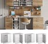Eckschrank für Hausrat R-Line Beton 86 cm mit Tür, mit Arbeitsplatte Vicco Bild 2