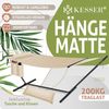 KESSER® Hängematte HILL mit Gestell Kissen Doppelhängematte für 2 Personen-Stabiler Rahmen -200kg Belastbarkeit Indoor & Outdoor XXL Hängesessel Doppel Mehrpersonen Garten Pool Balkon Terrasse Beige Bild 2