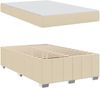 vidaXL Bettrahmen mit Matratze Creme 120 x 200 cm Stoff 3398284 Bild 5