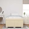 vidaXL Bettrahmen mit Matratze Creme 120 x 200 cm Stoff 3398284 Bild 3