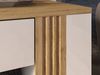 Küchenklapphängeschrank Rimini 90x36cm Glaseinsatz matt Farbe: RAL 9003 signalweiß matt / lava RI-W4BS/90/WKF Bild 3