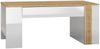 Küchenklapphängeschrank Rimini 90x36cm Glaseinsatz matt Farbe: RAL 9003 signalweiß matt / lava RI-W4BS/90/WKF Bild 2